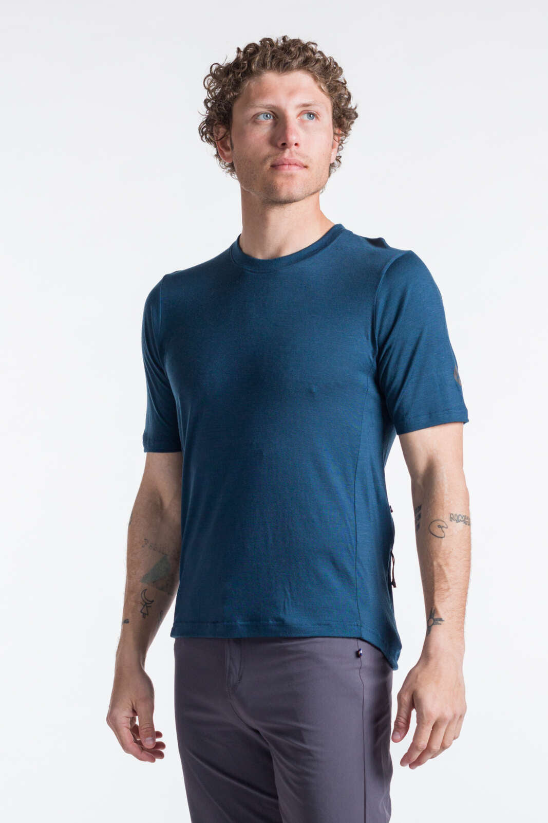 Men's Merino Wool MTB Shirt - Front View