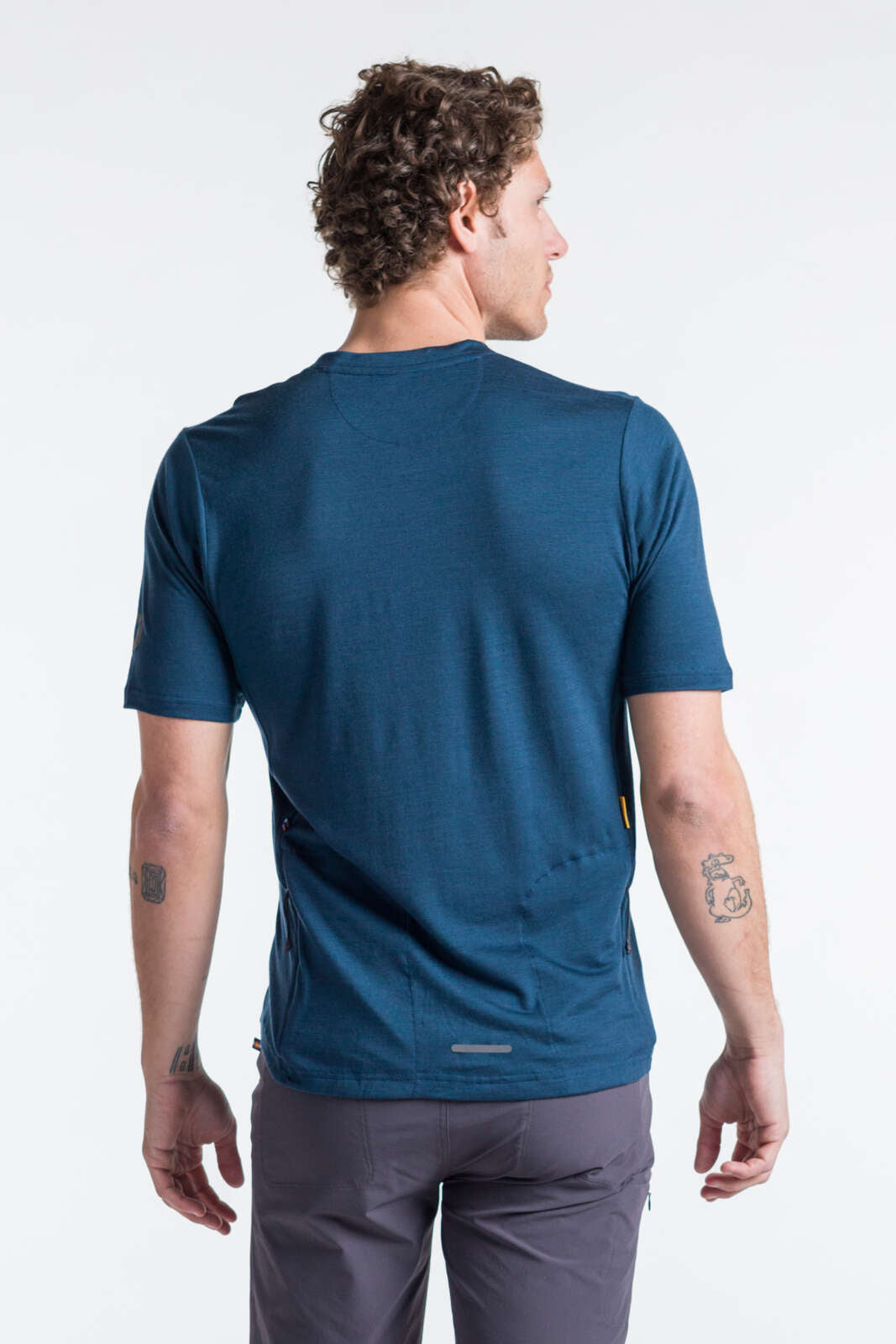 Men's Merino Wool MTB Shirt - Back View