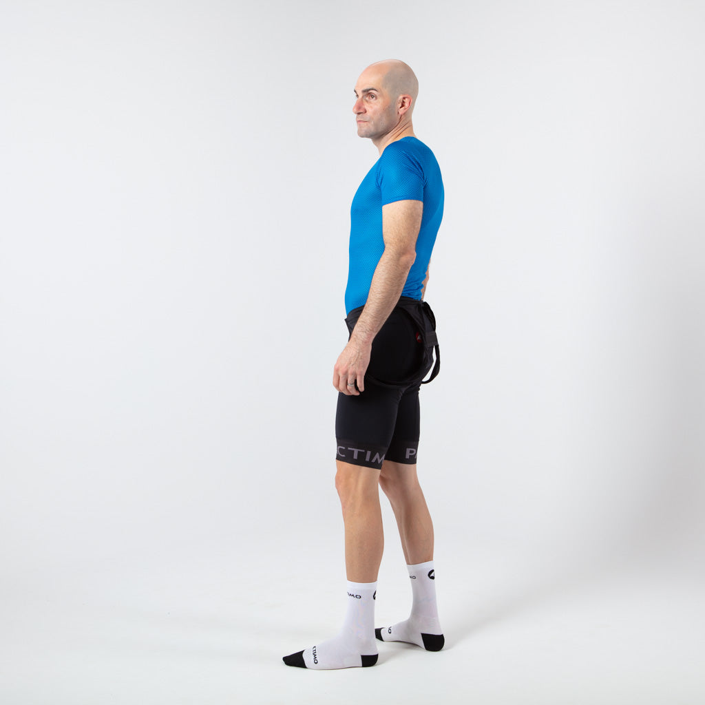 Men's Lightweight Short Sleeve Cycling Base Layer - Left Side View #color_blue