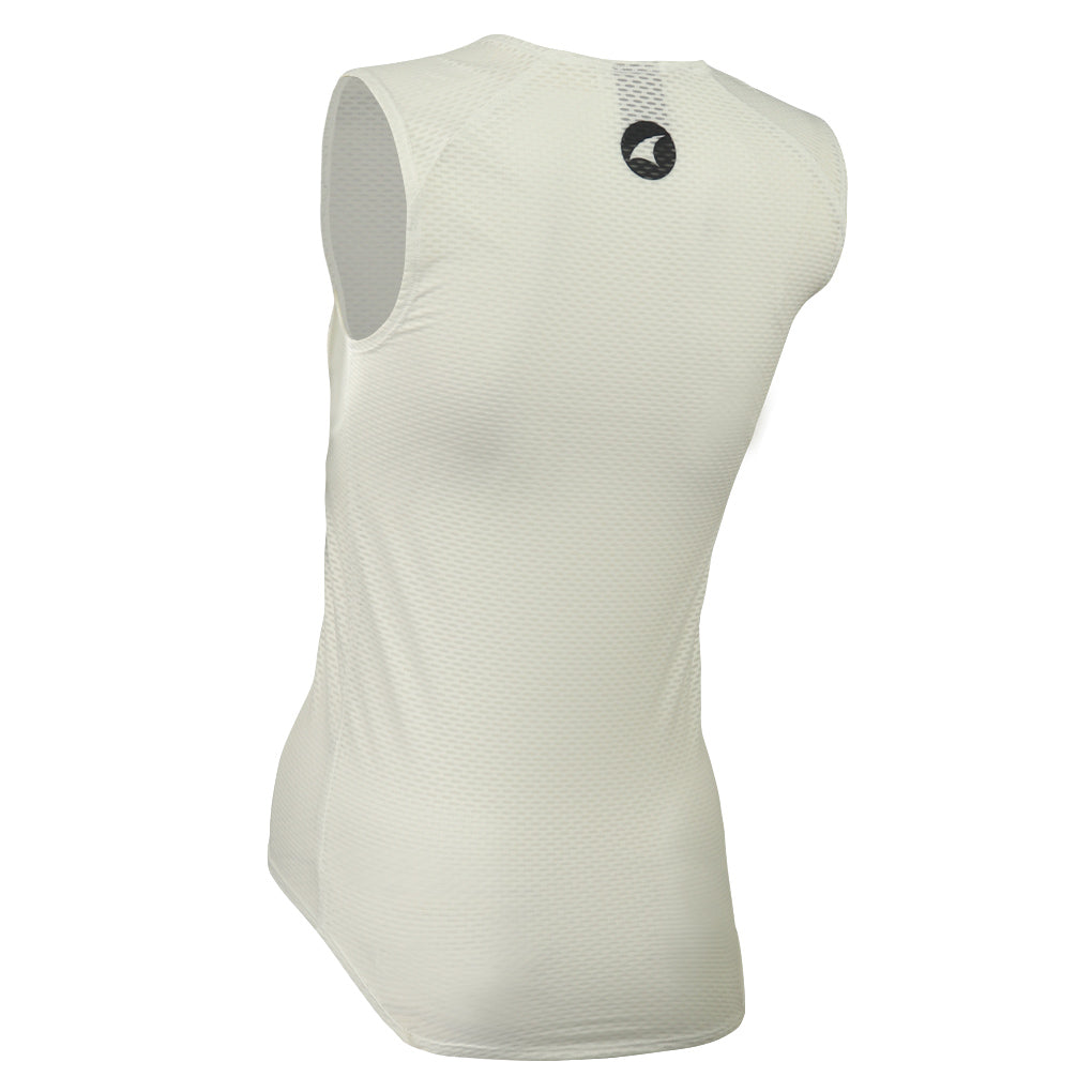 Women's Sleeveless Cycling Mesh Base Layer #color_white