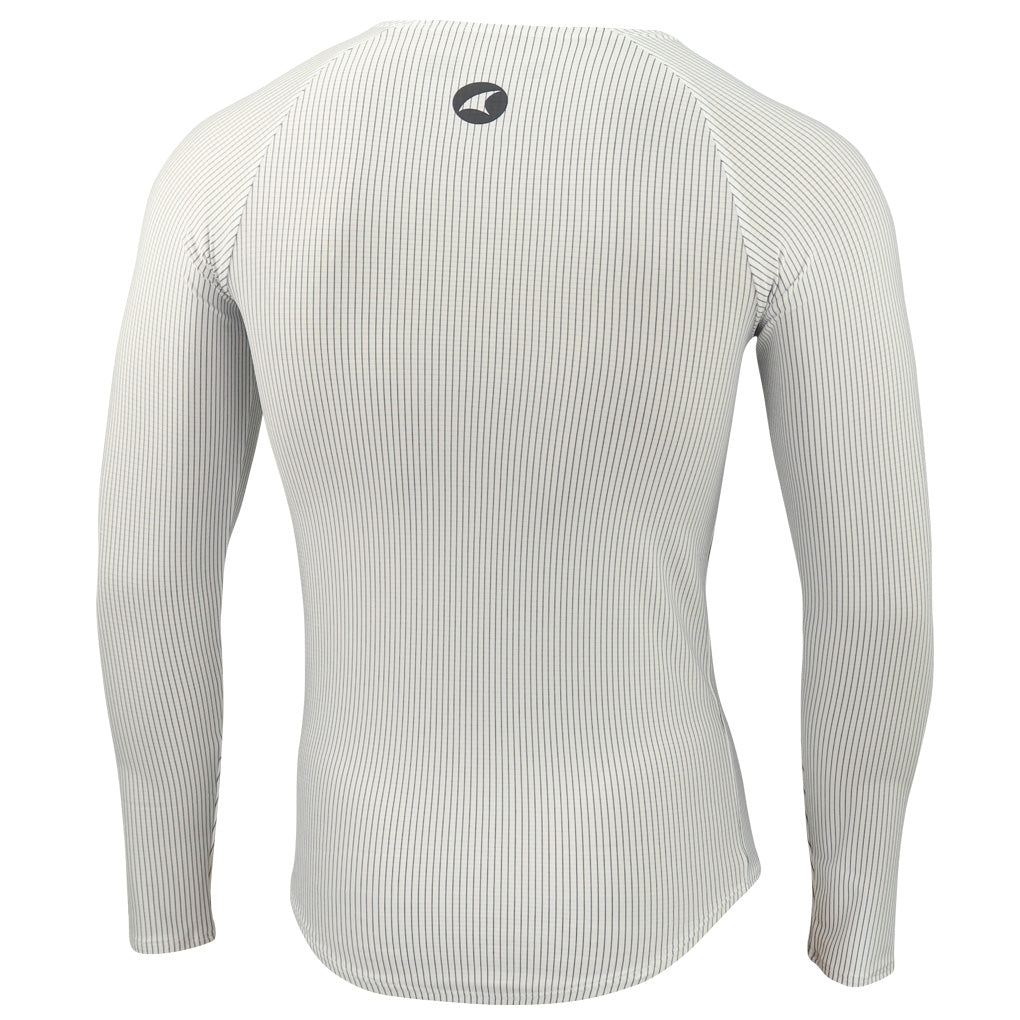Mens Long Sleeve Cycling Base Layer - Back Layer #color_white