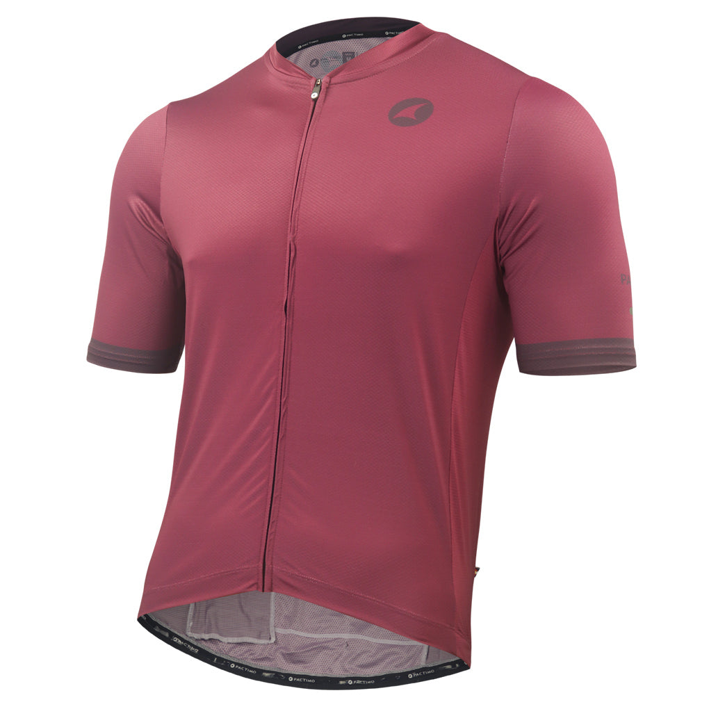 Bike Jersey for Men Front View #color_mulberry