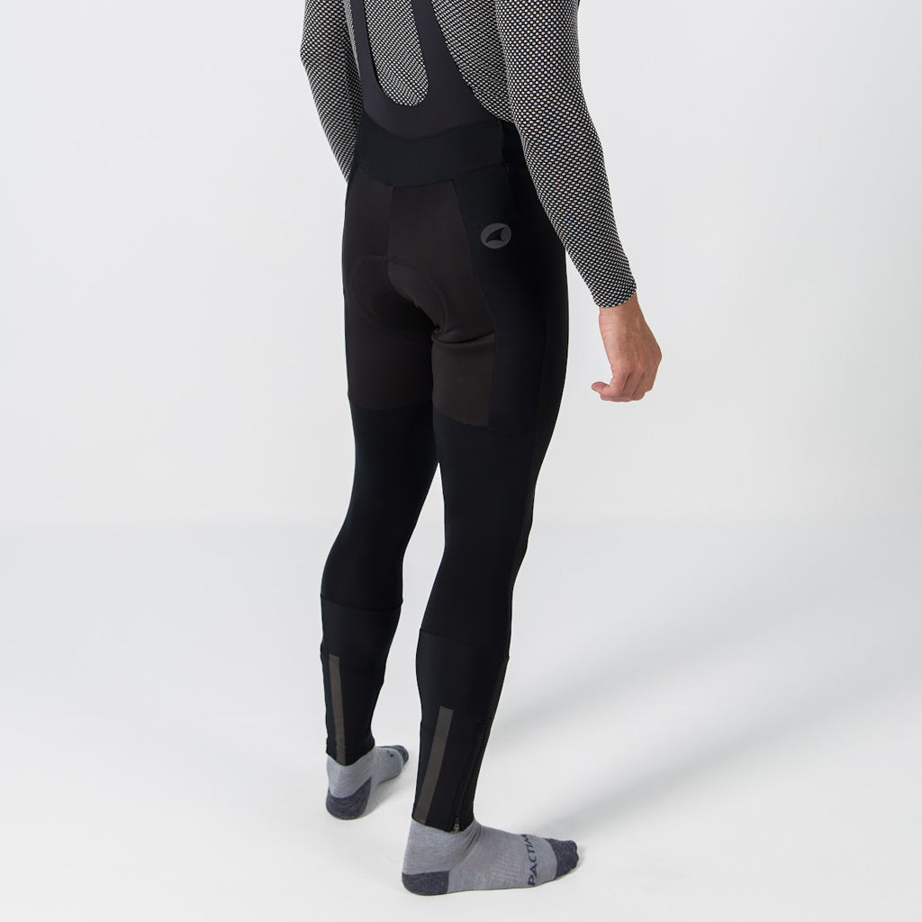 Men's Winter Cycling Tights - On Body Side View