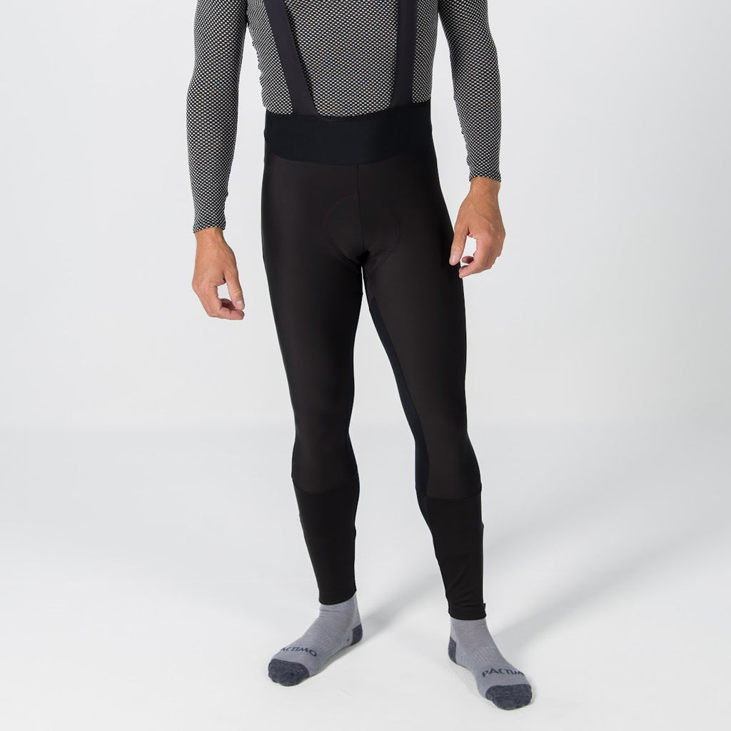Men's Winter Cycling Tights - On Body Front View