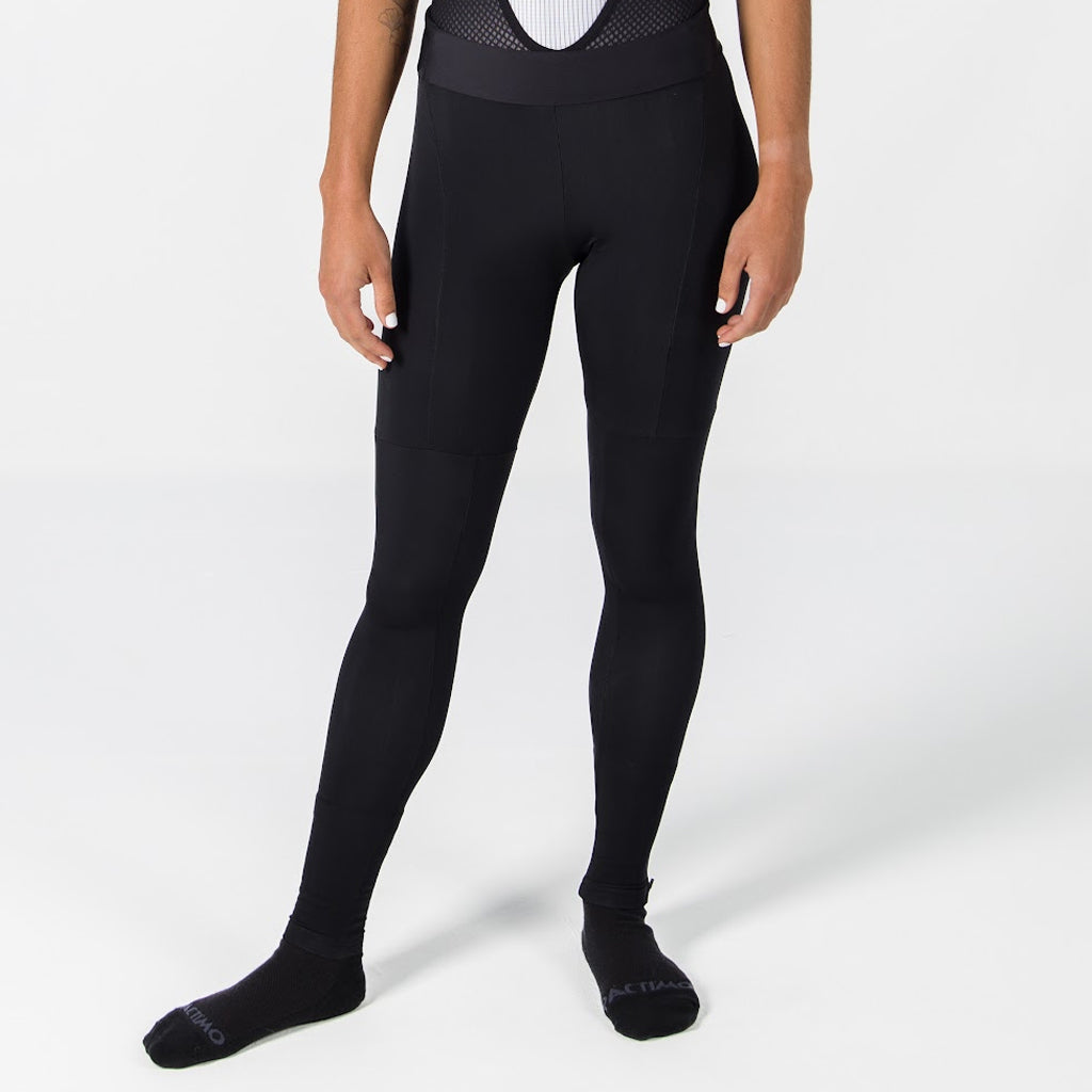 Women's Thermal Cycling Tights - On Body Front View