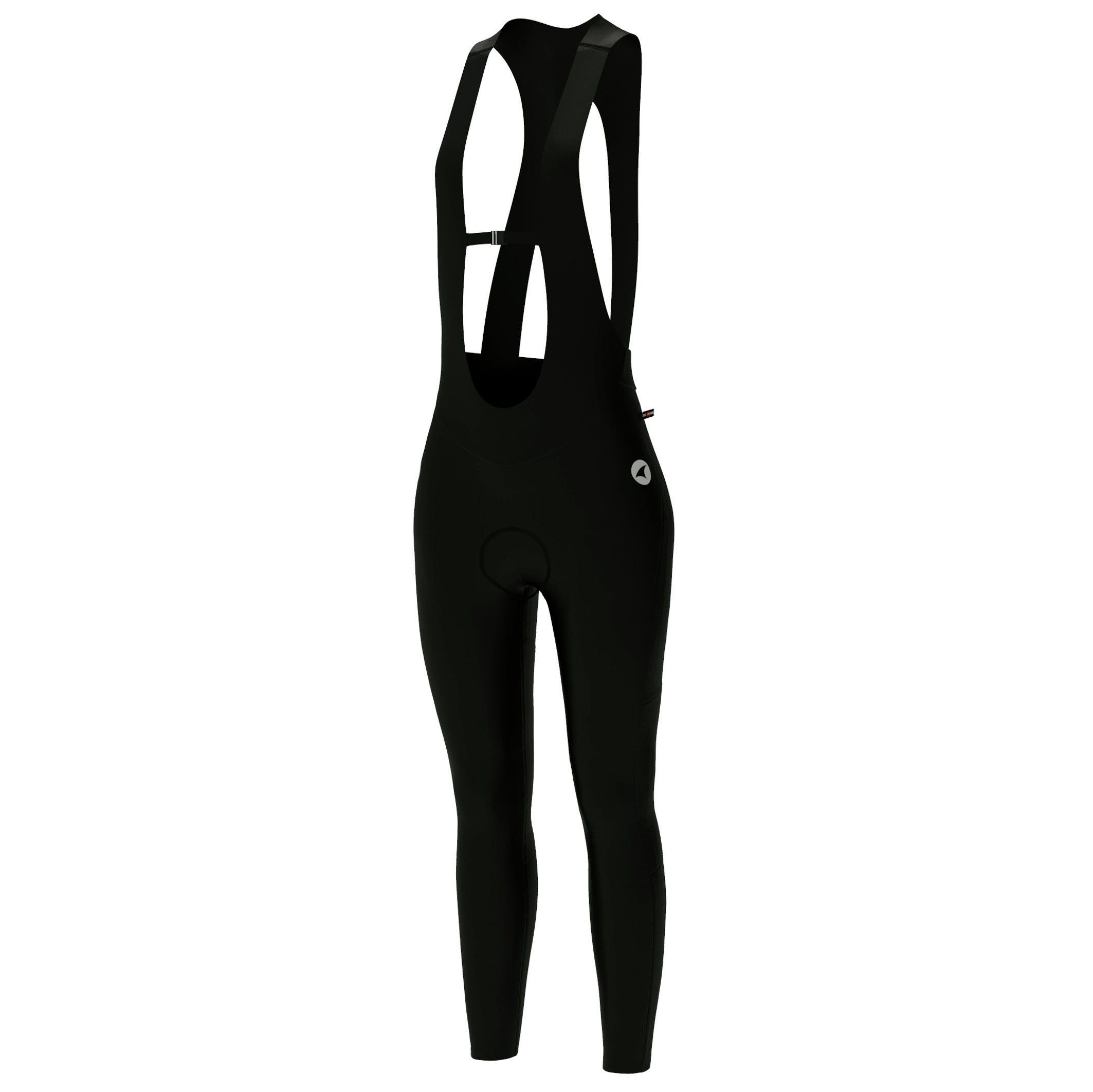 Women's Water-Repelling Thermal Cycling Bib Tights - Front View
